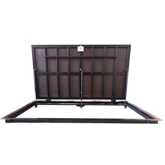 Grīdas tērauda tehniskā (revīzijas) lūka izmērs 70 cm x 80 cm H