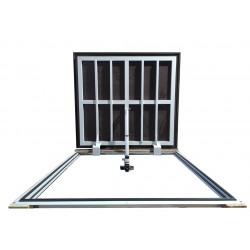 Grīdas 150 cm x 150 cm tehniskā lūka no nerūsējošā tērauda