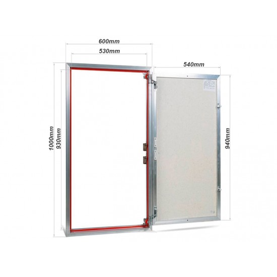 Revīzijas lūka ETP 600mm x 1000mm keramisko flīžu pārklājumam