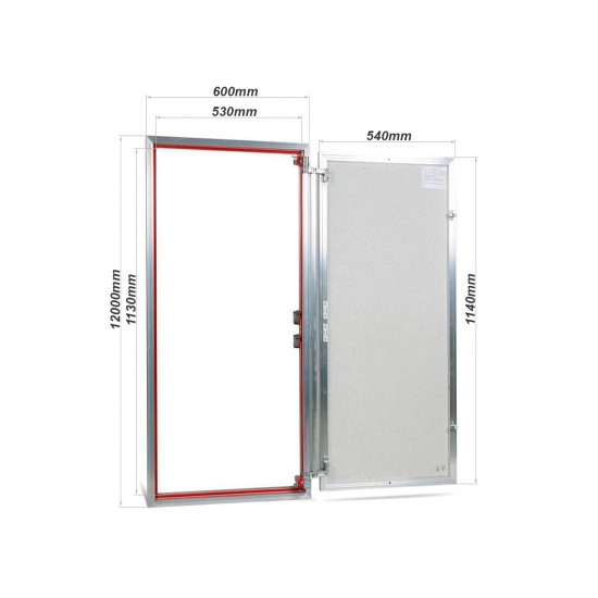 Alumīnija revīzijas lūka 600mm x 1200mm keramisko flīžu pārklājumam
