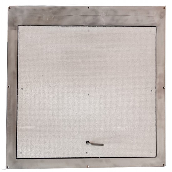 Nerūsējošā tērauda grīdas piekļuves durvis 90 cm x 220 cm H iekštelpām un ārtelpam