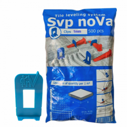 Flīžu izlīdzināšanas sistēma SVP noVa pievilcēji 500 gab. 1 mm