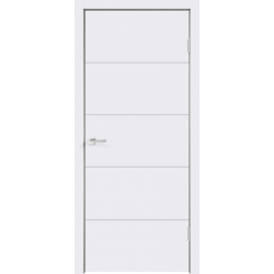 Emaljētas durvis  HORIZONT balts pilnas