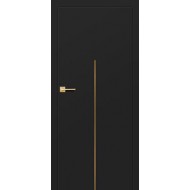 EKO finierētas durvis LUX melns matets CPL