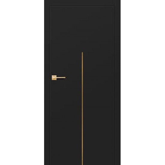 EKO finierētas durvis LUX melns matets CPL