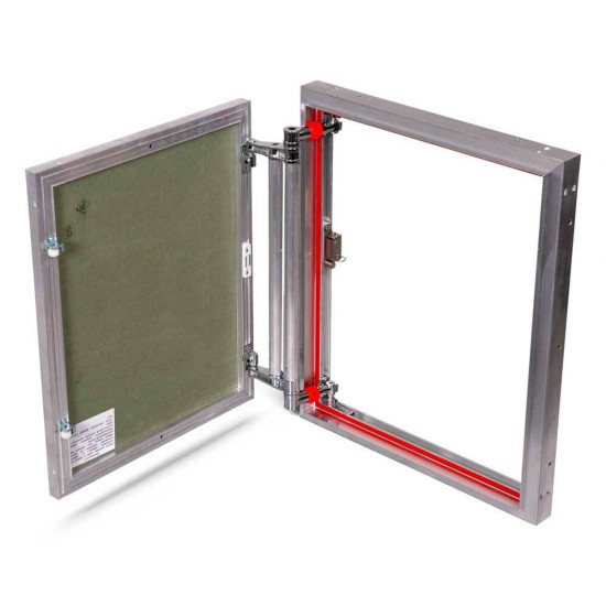 Alumīnija revīzijas lūka 500mm x 600mm keramisko flīžu pārklājumam