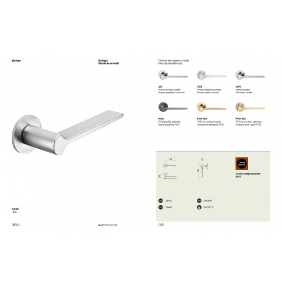 Durvju rokturis GINKGO  FINE
