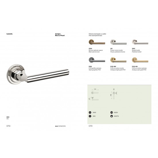 Durvju rokturis Isabella FINE