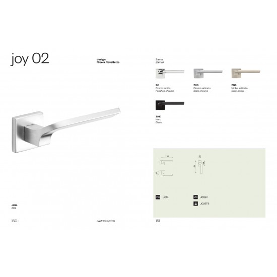 Durvju rokturis JOY  kvadrats