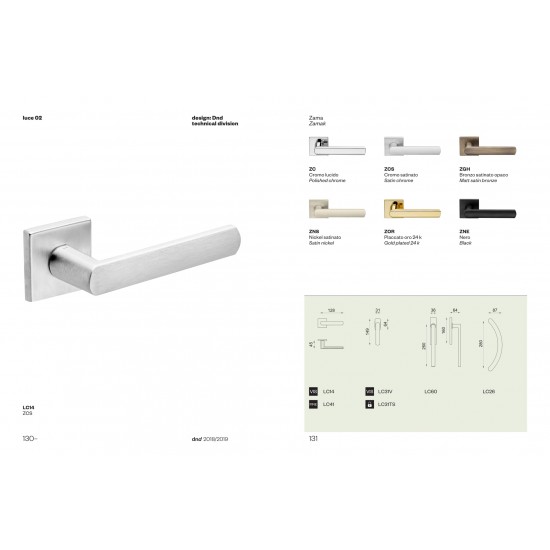 Durvju rokturis LUCE  kvadrats