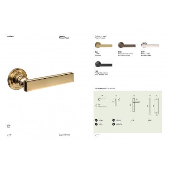 Durvju rokturis Lucrezia  FINE