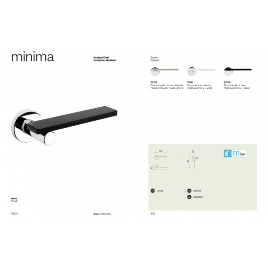 Durvju rokturis MINIMA ZCBI