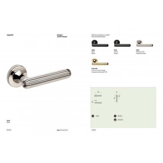 Durvju rokturis Zepellin PVD