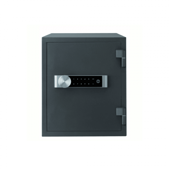 Mēbeļu, paaugstinātas drošības ugunsdrošs seifs YALE, ar elektrisku slēdzeni (augstums: 41.2 cm, platums: 35,2 cm)