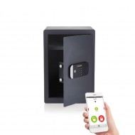 Dokumentu mēbeļu profesionāls, sertificēts seifs Max Security YALE, ar elektronisku slēdzeni (augstums: 40cm, platums 35 cm).Ar atvēršanas paziņojumiem(neiebūveta funk.)