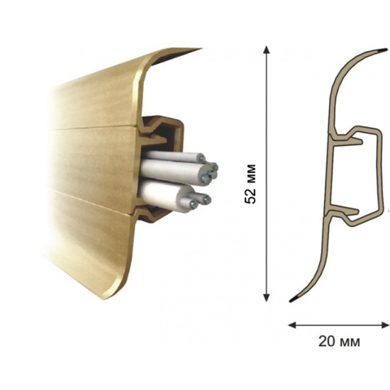 Grīdlīstes Rico 28 Īslandes ozols