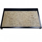 Grīdas tērauda tehniskā (revīzijas) lūka izmērs 70 cm x 150 cm "H" ar OSB paneli koka grīdām un parketam